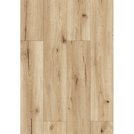 Mexen Buffalo échantillon de panneaux vinyles 1240 x 182 mm SPC 6,5 mm, sous-couche IXPE 1,5 mm, 4 V-Fuga, Chêne - F1007-S (1/5)