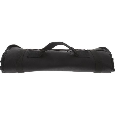 Paquet de Chef Noir en Tissu Oxford Résistant 22 Compartiments pour Couteaux Étui Porte-Couteaux Portable Grand Volume Organisateur Cuisine Professionnel et Rangement Ustensiles (1/5)