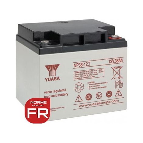 YUASA 12V - 38.0Ah - NP38-12 I FR - AGM