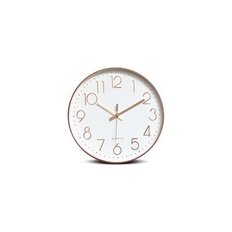 Csparkv – Horloge murale silencieuse 30 cm – Cadran en verre – Mouvement à quartz – Affichage analogique – Design moderne et classique (1/4)
