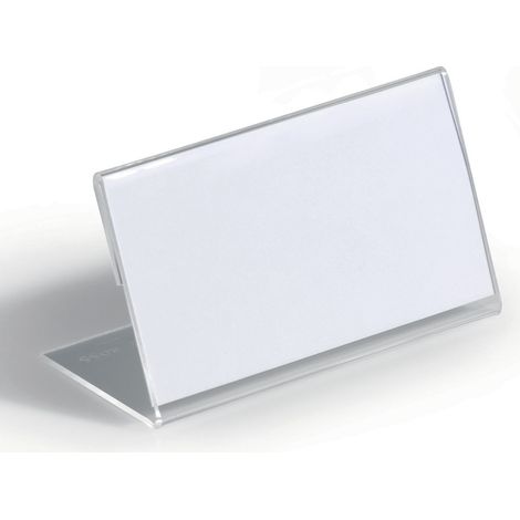 DURABLE Tischnamensschild 805519 100x52mm Acryl tr 10 St./Pack.