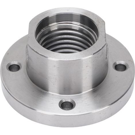 3-Zoll-Drehbankspindeladapter, Stahl, 33 mm lang, 71 mm breit, Planscheibe für Holzbearbeitung mit M33-Gewinde (1/5)