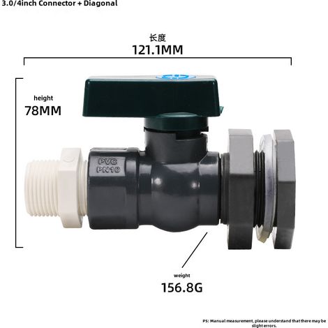 Kit de grifo de lluvia Amazon para cubo de PVC con adaptador divisor y adaptador de grifo (cubo de lluvia de 3/4 de pulgada, blanco, seda) (1/5)