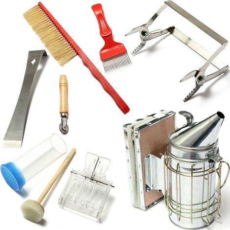 Kit de apicultura - Accesorios para ahumador - Equipo para colmenas - Apicultor - Ahumador - Abejas - Ahumador - Apicultura (1/5)