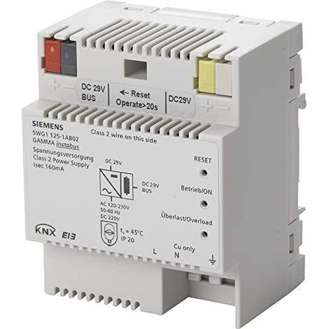 Siemens Fuente de Alimentación KNX 160 mA 24 VCC para Domótica