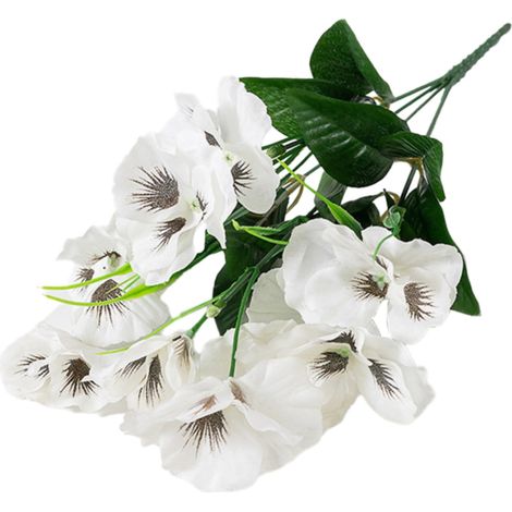 Fleurs Artificielles - Pensées Fausse Fleurs Plastique Pour Décoration Intérieure Extérieure - Centre de Table Mariage Cuisine Jardin - 1 Pièce (1/5)
