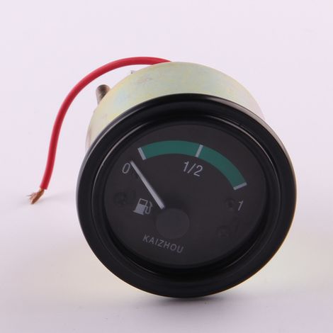 Electromagnetic oil level gauge for 12V/24V diesel engine, 55 mm, mounted on the engine body.