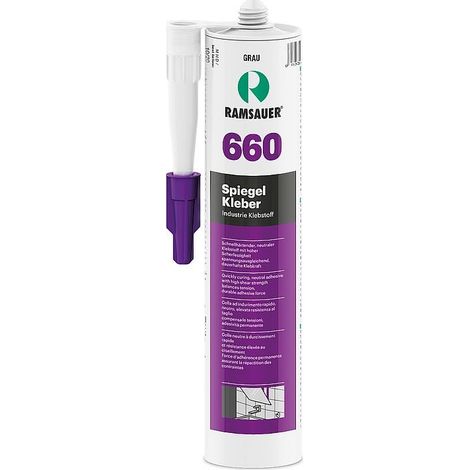 Colle pour miroir 660 Blanc cartouche 280 ml (1/6)