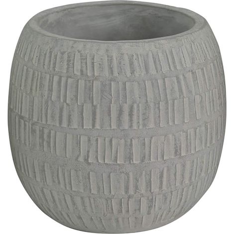 Vaso tondo piccolo da giardino in fibra di argilla Glicine