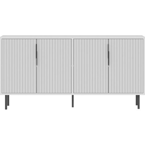 CALICOSY - Buffet 4 portes striées L150 cm - CLARA (1/5)