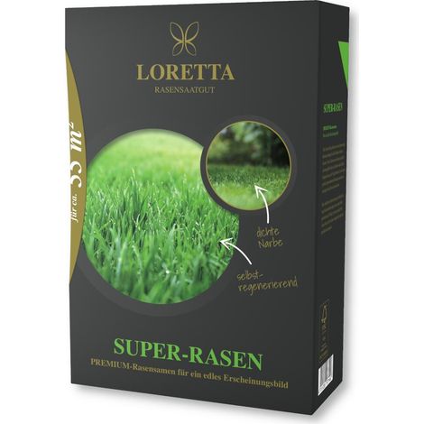 Loretta Superrasen Premium 1,1 kg Rasensamen Qualitätsamen Keimgarantie