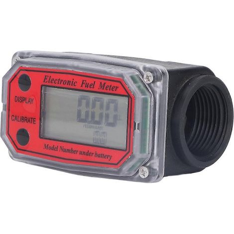 1,3-Zoll-Elektronischer Turbinenkraftstoff-Durchflussmesser mit Digitalanzeige, Zahnradkraftstoffmesser mit Batterie 2,3–3,3 V Rouge