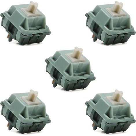 Mechanische Gaming-Tastatur zum Selberbauen: 5-Pin-Schalter, 65 g, grüne Schlangen-POM-Schalter mit linearer Achse (1/5)