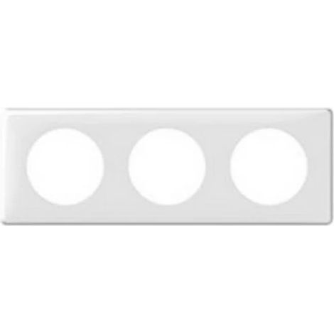 Legrand 068633 - Placca C…LIANE - NEUTRO - 3 POSTI - BIANCO