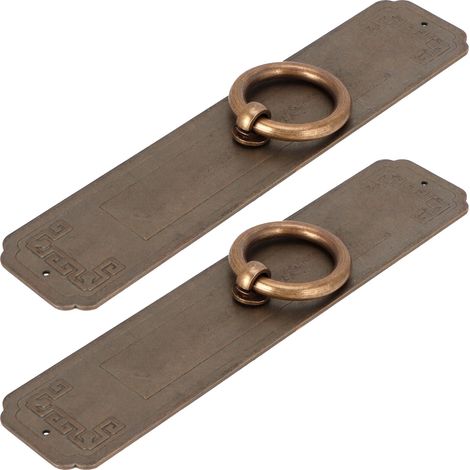Lot de 2 poignées de porte de style chinois à un trou pour meubles de cuisine, 16 cm (1/5)
