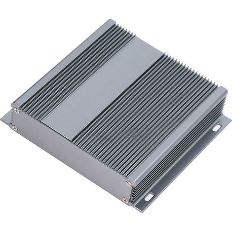 Elektrisches Gehäuse aus Aluminiumlegierung, integrierte Anschlussdose 31 x 143 x 130 mm, Mattgrau (1/5)