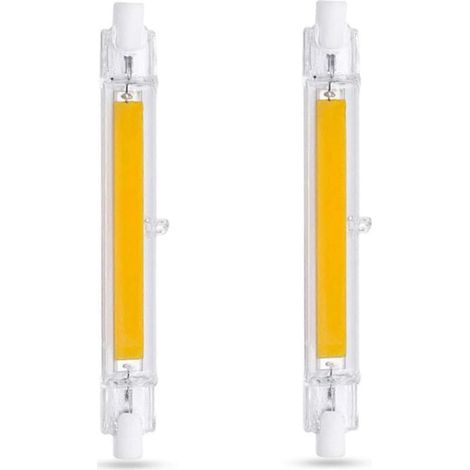 Lampadine a LED CTKcom 78 mm/3.1 " R7S (2 pack) 120 V 10 W Bianco 6000 K J Tipo T3, equivalente a una lampadina alogena da 100 W, attacco doppio (1/5)