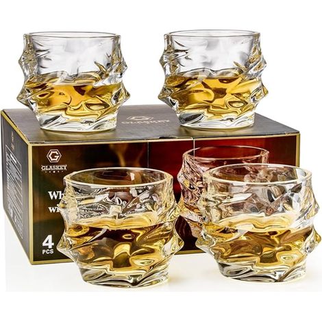 Japanese Storm Whisky Glasses Unique Cognac Thick Bottom Bar Glass for Scotch Bourbon Rum Gin Water Cocktail Gift Ideas Men (1/5)