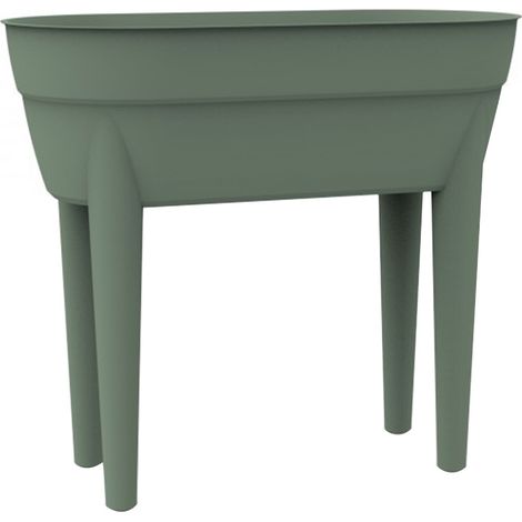 Jardinière haute OSAKA Vert laurier, 77,1 x 37,6 x 68 cm, 48L - EDA (1/2)