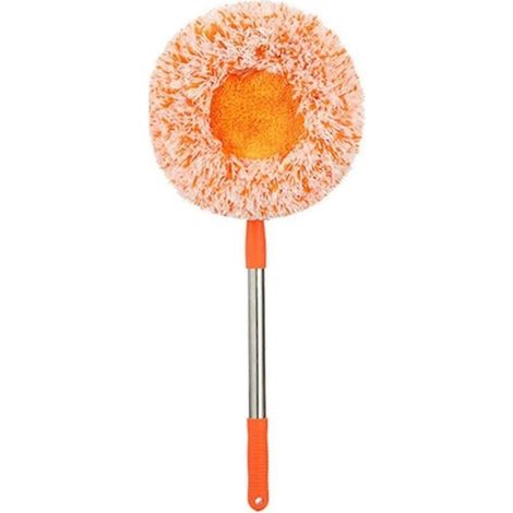 1 Balai nettoyage Coral Fleece, tête pivotante 180°, manche réglable 70-115 cm, absorption élevée, pour sols, vitres, plafonds (1/2)