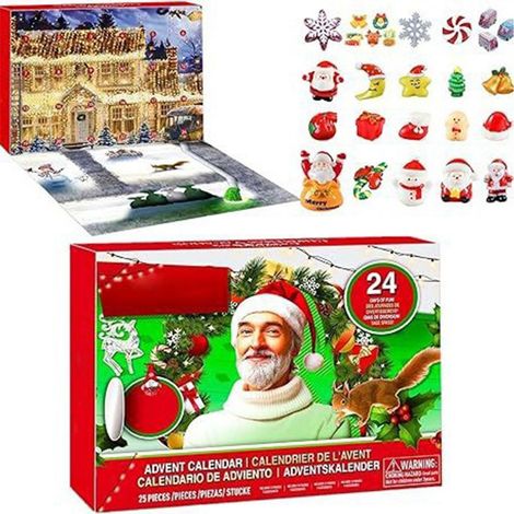 Calendrier de l'Avent de Noël en acrylique, boîte surprise, compte à rebours pour les fêtes de fin d'année. (1/5)