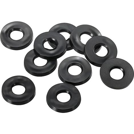 M5 Flat Rubber Washer 5mm x 11mm Black (1/5)