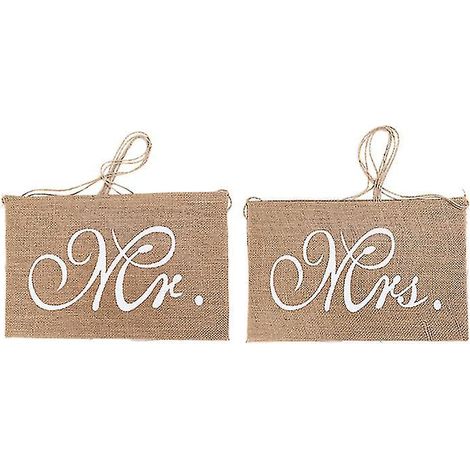 Décoration suspendue en toile de jute pour mariage