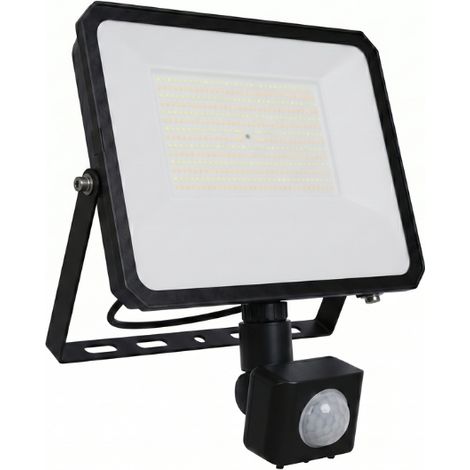 Projecteur LED Extérieur avec Détecteur 200W CCT IP65 Noir - 110 deg - Switch 3000-4000-6500K (1/4)