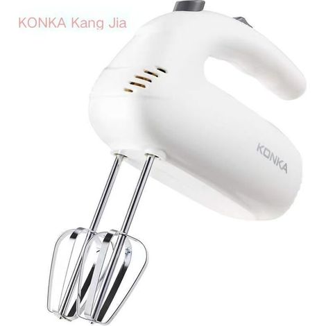 Batidora de huevos eléctrica Konka, batidora de mano pequeña para el hogar, batidora de crema para hornear, batidora de huevos