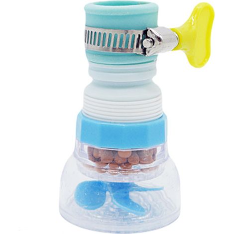 Filtre À Eau Pour Robinet De Cuisine - Tête Rotative 360° - Compatible Robinet Ronde - Économiseur D’eau - Filtre Au Charbon Actif - 1 Pièce (1/5)