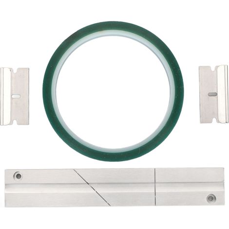 Kit de raccordement de bandes Revoxsonido 1/4" et 10 pouces, bloc professionnel avec 2 lames de coupe pour bandes en bobine ouverte (vert) (1/5)