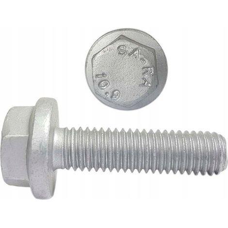 Tornillo de brida M12x30 clase 10.9 galvanizado DIN6921 100 unidades. (1/5)