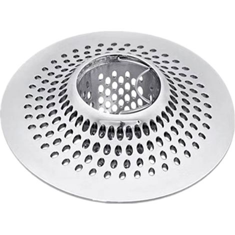 Drain Hair Catcher - Alloy Shower Drain Strainer - For Bathtub Floor Drain - 11.5 x 3.34 x 3.7 cm - Silver - 1 Piece (1/5)
