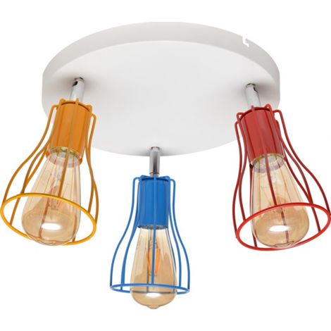 Helam TUBE Spots Grappes Blanc, Orange, Rouge, Bleu 40cm