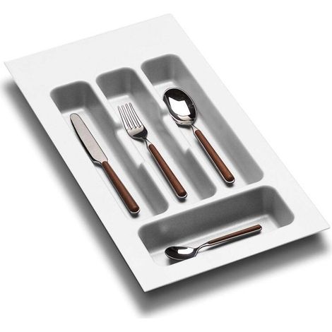 Range-couverts Alberti M45 Blanc - ALBERTI - Range-couverts adaptable en plastique blanc (1/4)