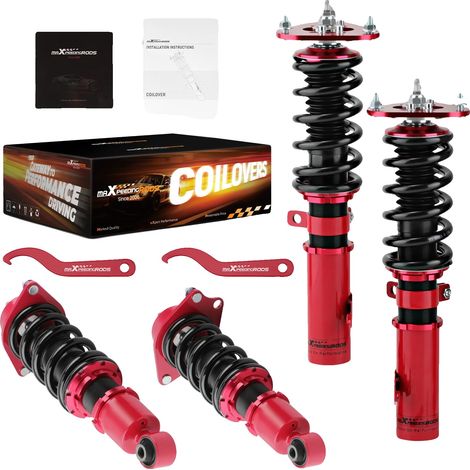 Suspension à coilovers, compatible avec Toyota Celica 2000-2006, Longueur 80 cm, Largeur 20 cm, Hauteur 15 cm, Poids 23 kg, Hauteur réglable Oui (1/5)