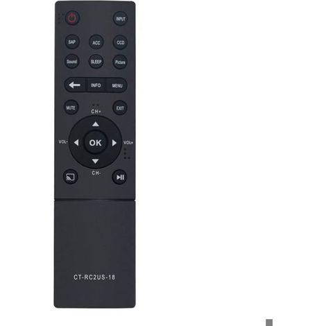 CT RC2US 18 TéLéCommande RemplacéE pour Toshiba LED TV 55L421U 43L621U 55L621U 49L621U 65L621U 43L511U18 50L711U18 (1/4)