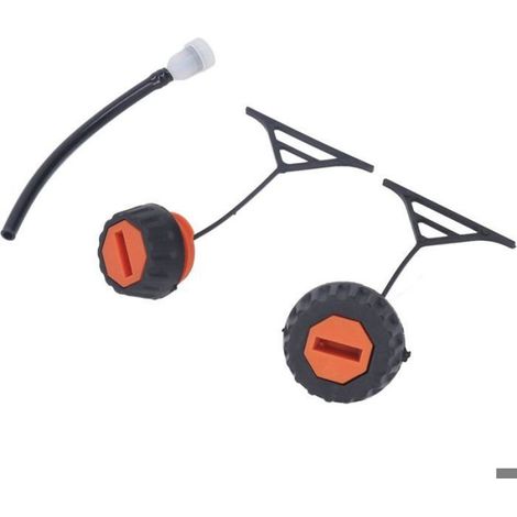 Bouchon Essence - Bouchon Huile - Pour Tronçonneuse - Compatible Modèles Stihl 020 à 034 - Références 0000 350 0510 et 0000 350 0520 - Lot de 2 (1/5)