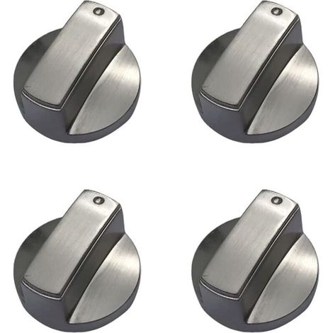 Lot de 4 boutons de cuisinière à gaz universels en métal pour cuisinière à gaz 6 mm (1/5)