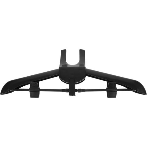 Cintre Pliable Pour Repassage Vapeur En Plastique Noir Cintre Multifonction Pour Pantalon Jean Short Foulard Et Cravate Rangement Vêtement 1 Pièce (1/5)