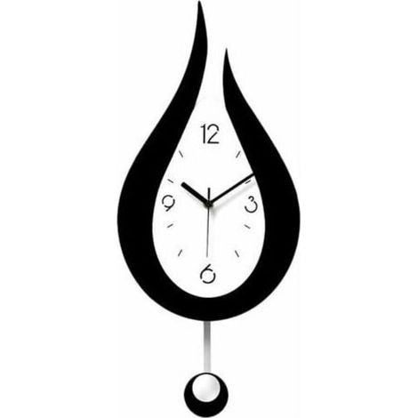 Pendules Murales Silencieuses Gouttelettes d'eau Swing Horloge Murale Design Moderne Style Nordique Salon Horloges Murales Mode Creative Chambre Horloge Murale