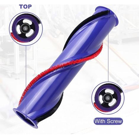 Roller Brush Replacement for Dyson V10 Cordless Vacuum Cleaner Part, Brushroll Roller Brush Bar Replacement Attachment Compatible with Dyson V10 (For Dyson V10) (1/2)