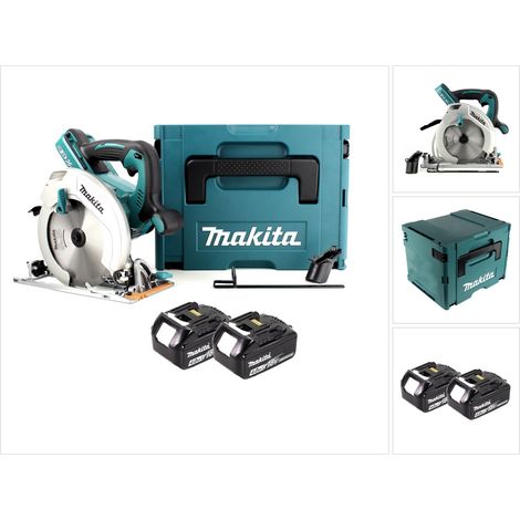 Makita DHS 710 MJ 36 V Sega circolare a batteria Li-Ion 190 mm + 2x batteria 4,0 Ah + Makpac - senza caricabatterie