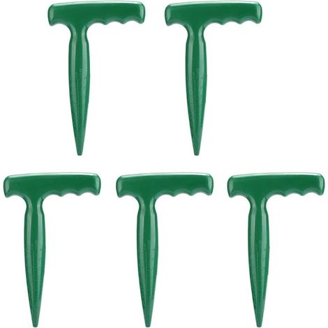 Filiyano-Lot de 5 poinçons à terre manuels en plastique pour le jardinage et les semis (1/5)