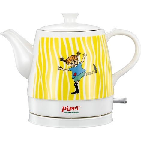PIPPI Pippi Langstrumpf Keramik-Wasserkocher - 0,8 Liter - Happy Pippi Design