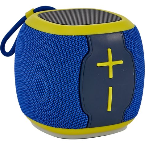 L'Arcolaio Speaker Bluetooth Cube FM Blu/Giallo 10x10x9,2 cm