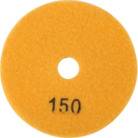 Ortviai Disque de polissage diamanté 10 cm pour marbre et granit – grain 150, usage humide (1/5)