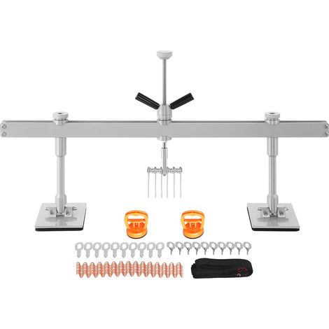 Kit de débosselage sans peinture, levier de débosselage de 85 cm avec 6 crochets, pour la réparation de carrosserie (impacts de portière et dégâts de grêle). (1/5)