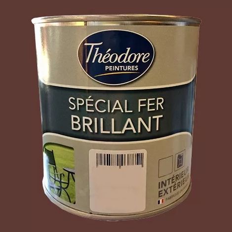 Théodore Peinture Spécial Fer Brillant Rouge Basque 0,5 L (1/2)