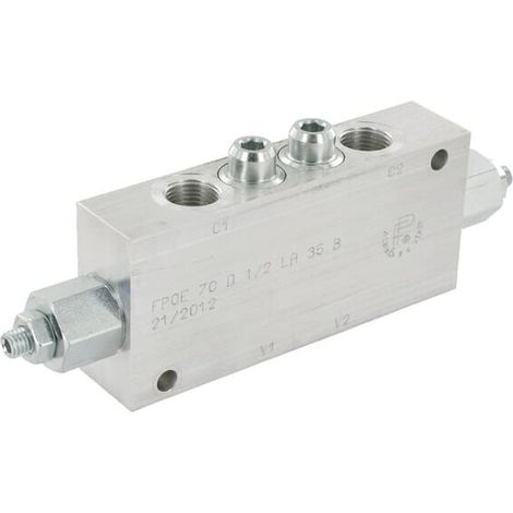 Gegenhalteventil,doppelt 1/2" FLUIDPRESS FPOE70D12LA35B (1/5)